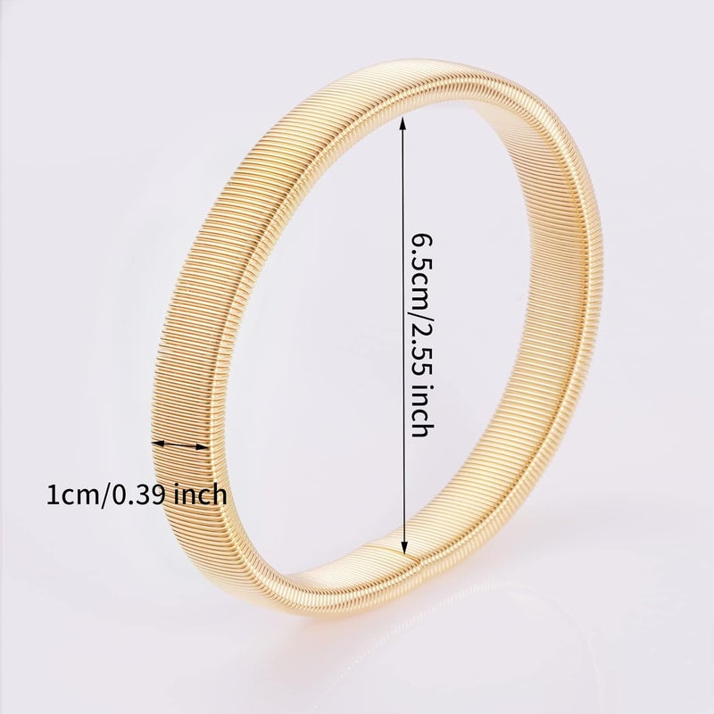 SUMERSHA 6 Pieces Shirt Sleeve Holders Stretchy Metal Armbands Anti-Slip Garters Fixing Long Sleeves for Men Women - Image 2